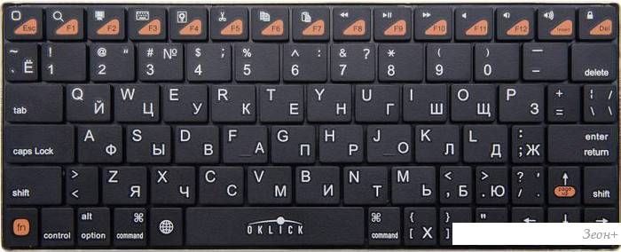 Клавиатура Oklick 840S Wireless Bluetooth Keyboard