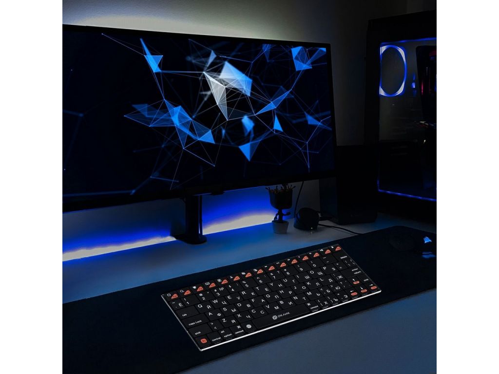 Клавиатура Oklick 840S Wireless Bluetooth Keyboard