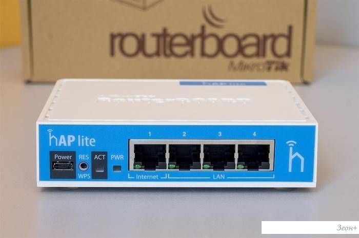 Wi-Fi роутер Mikrotik hAP lite (RB941-2nD)