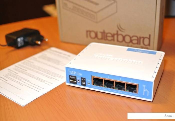 Wi-Fi роутер Mikrotik hAP lite (RB941-2nD)