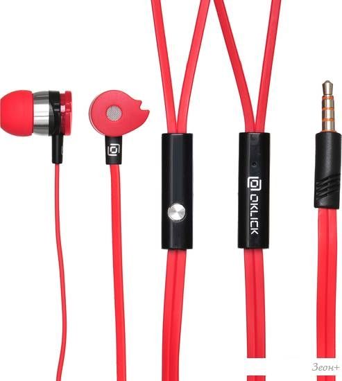 Наушники Oklick HS-S-210 (красный)