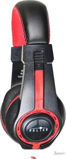 Наушники Oklick HS-L200 (черный/красный)