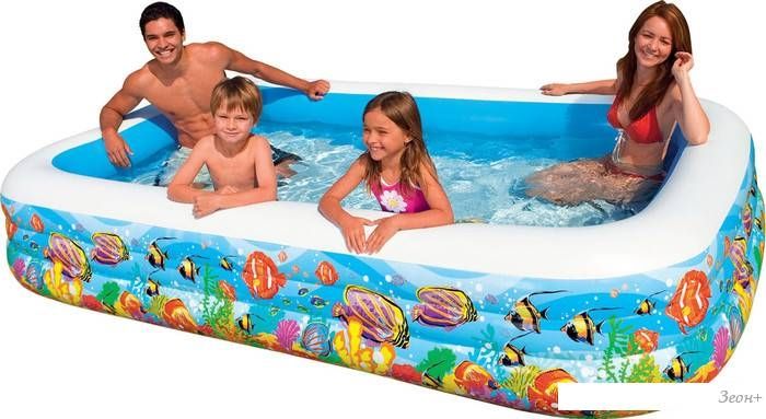 Надувной бассейн Intex Swim Center Tropical Reef 305x183x56 (58485)