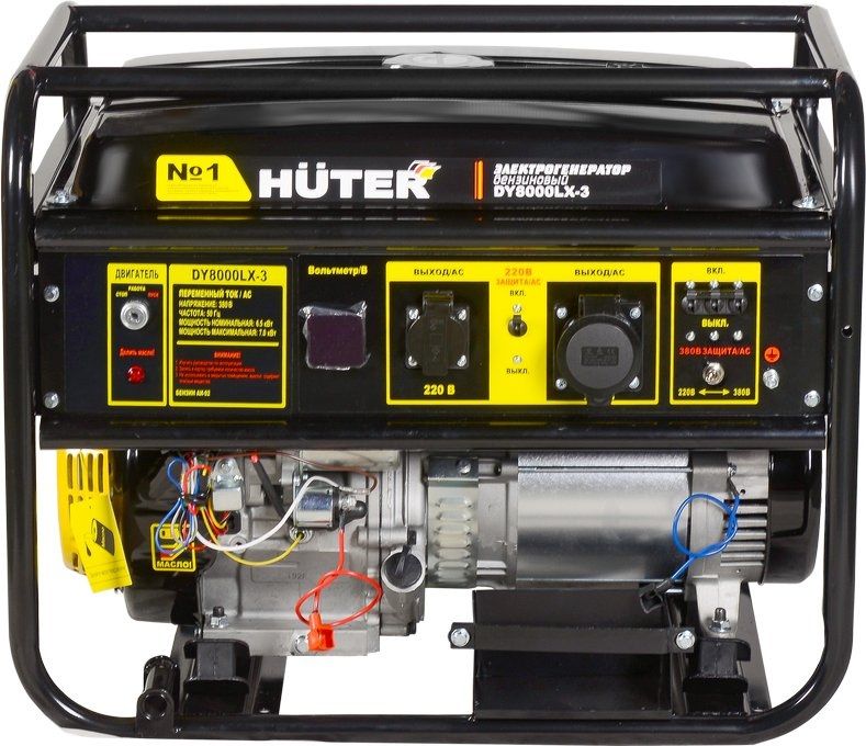 Бензиновый генератор Huter DY8000LX-3