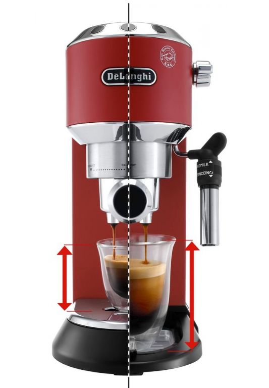 Рожковая помповая кофеварка DeLonghi Dedica EC 685.R
