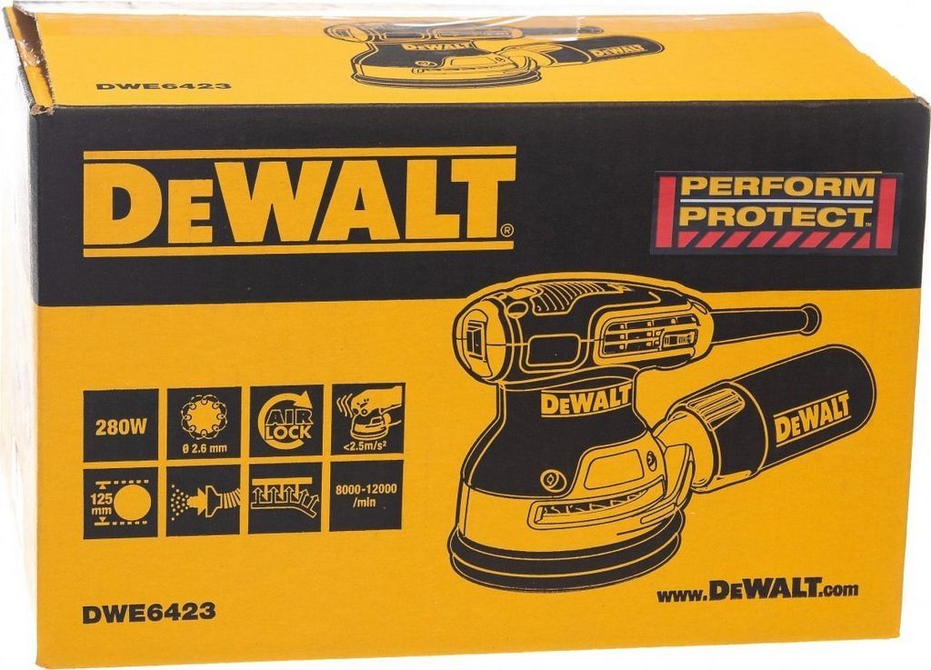 Эксцентриковая шлифмашина DeWalt DWE6423