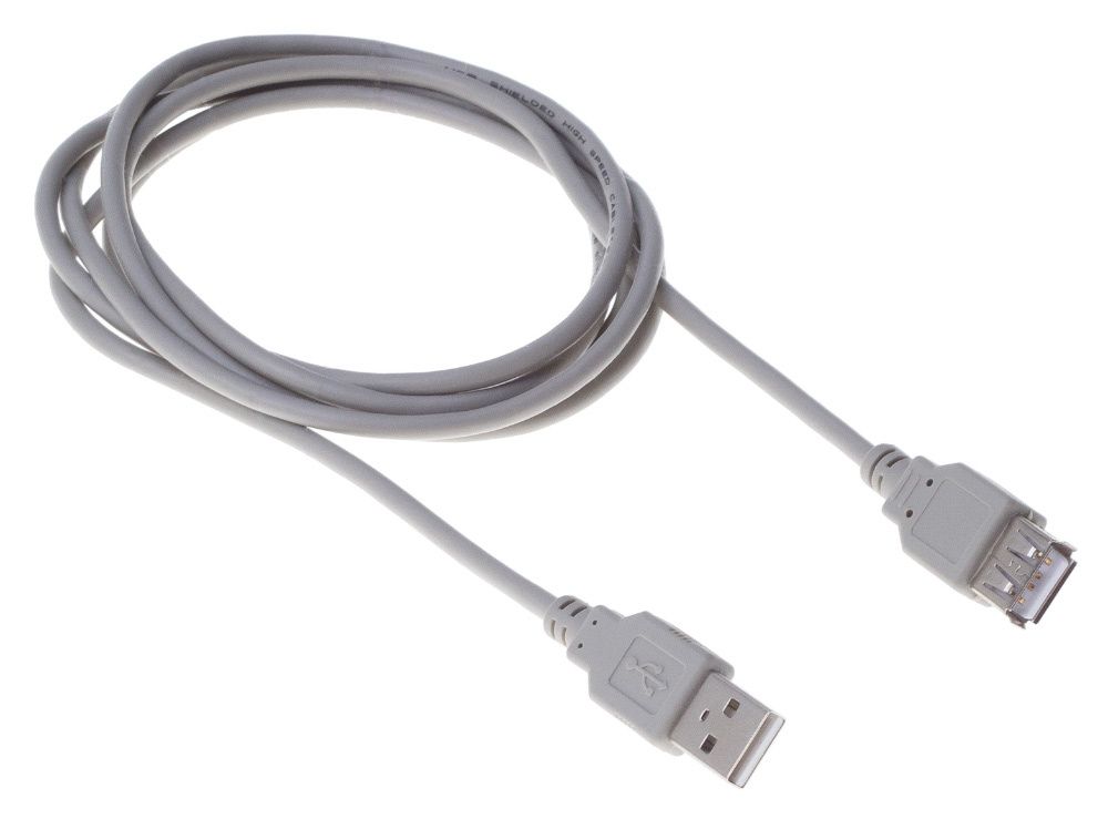 Кабель USB2.0 Buro USB A (m)/USB A (f) 3м (BHP RET USB_AF30)