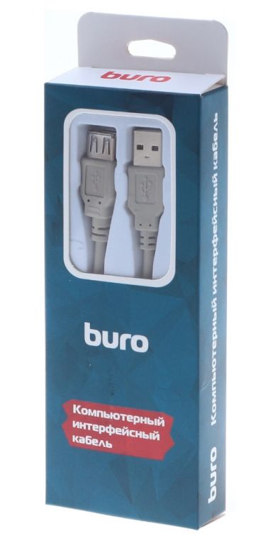 Кабель USB2.0 Buro USB A (m)/USB A (f) 3м (BHP RET USB_AF30)