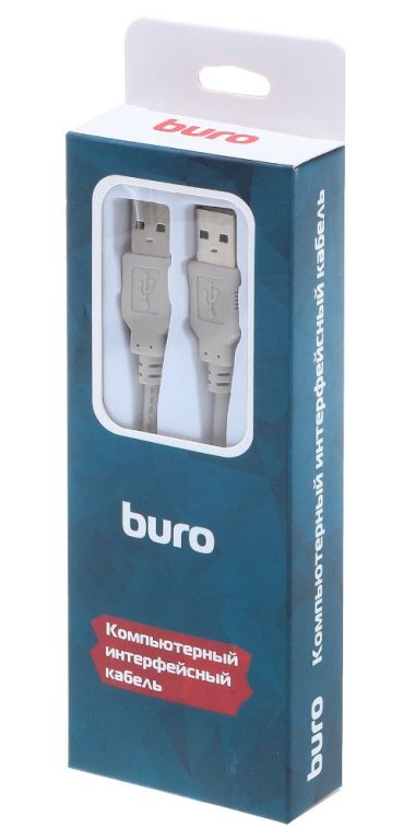 Кабель USB2.0 Buro USB A (m)/USB A (m) 1.8м (BHP RET USB_AM18)
