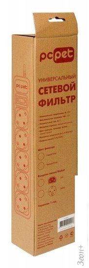 Сетевой фильтр PC Pet AP01006-E-B