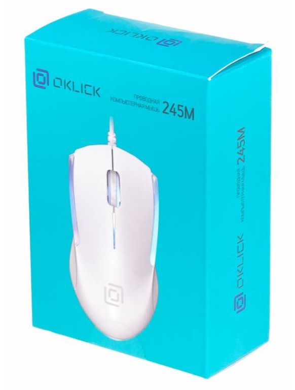 Мышь Oklick 245M (белый) 471480