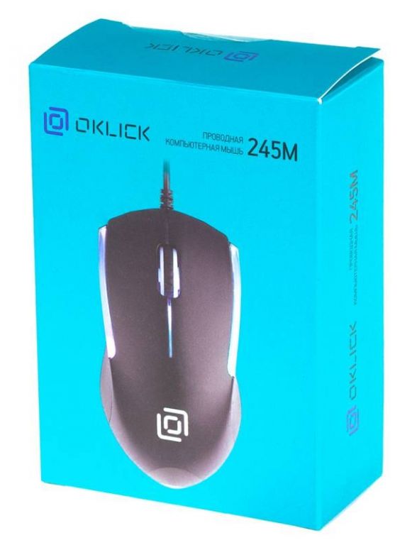 Мышь Oklick 245M (черный) 471479