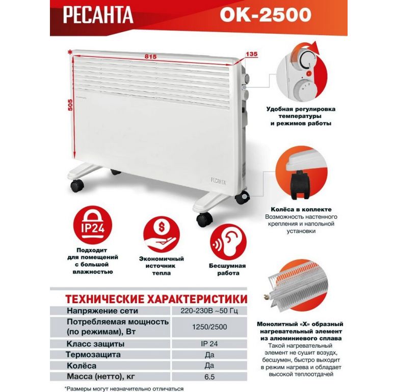 Конвектор Ресанта ОК-2500
