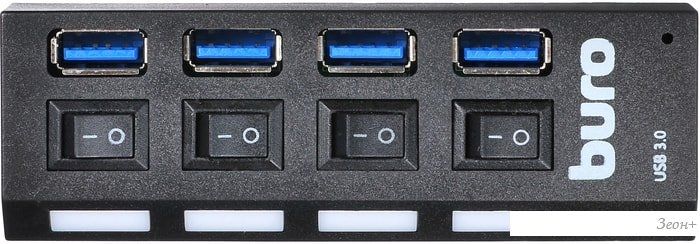 USB-хаб Buro BU-HUB4-U3.0-L