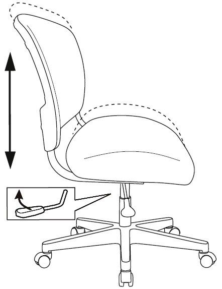 Кресло Бюрократ CH-W296NX/26-24 (голубой)