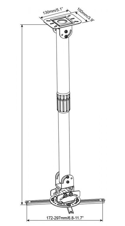 Кронштейн CACTUS CS-VM-PR16L-AL