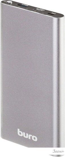 Портативное зарядное устройство Buro RB-10000-QC3.0-I&O (темно-серый)