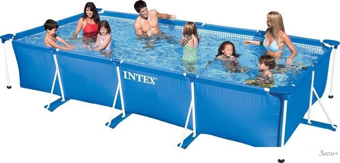 Каркасный бассейн Intex Rectangular Frame 450x220x85 (58982/28273)