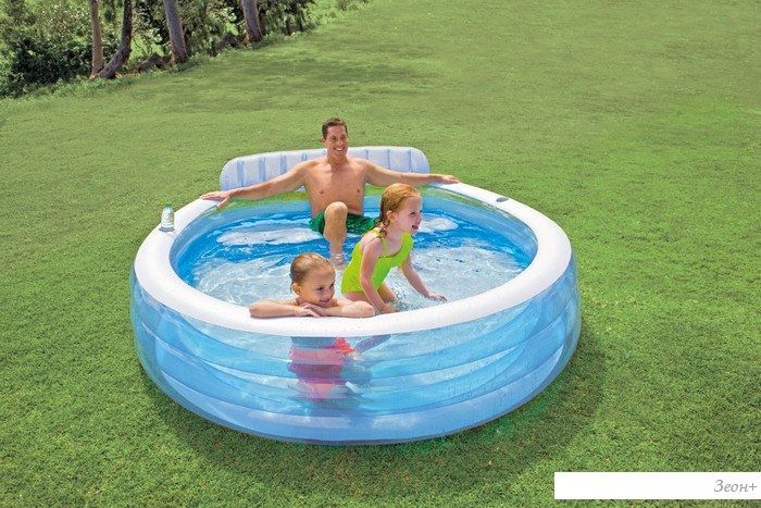 Надувной бассейн Intex Swim Center Family Lounge 224x216x76 (57190)