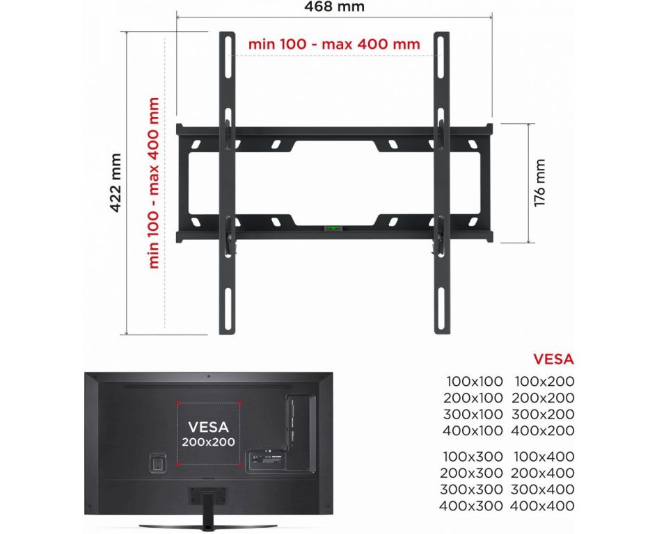 Кронштейн Holder LCD-T4624 (черный)
