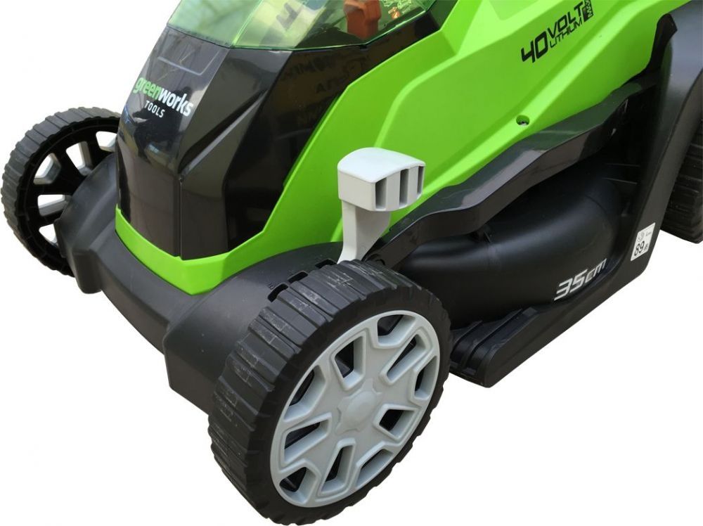 Колёсная газонокосилка Greenworks G40LM35K2X (с 1-м АКБ 2 а*ч)