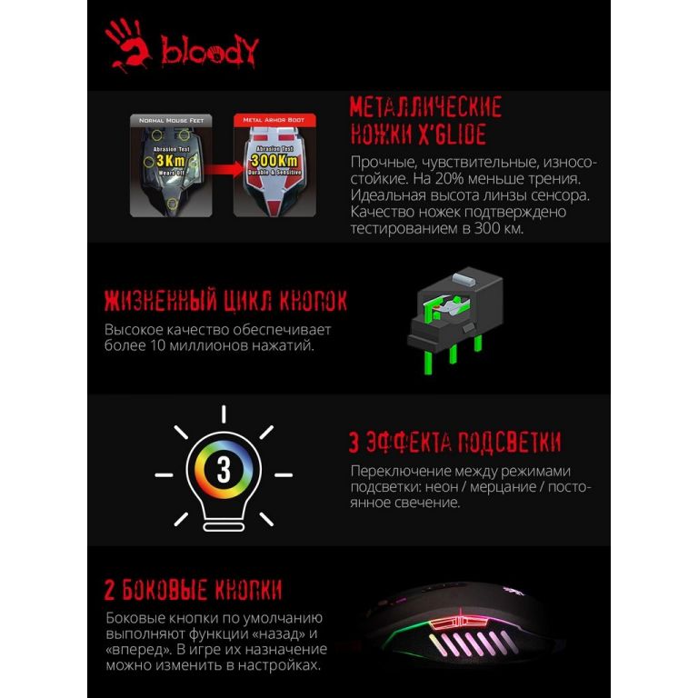 Игровая мышь A4Tech Bloody Q51