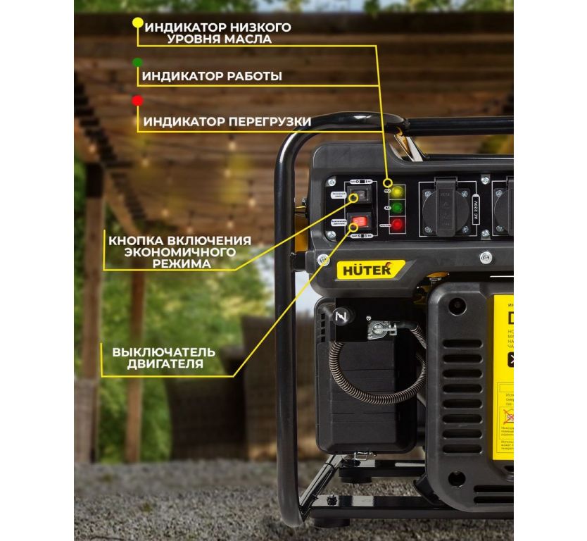 Бензиновый генератор Huter DN1500i