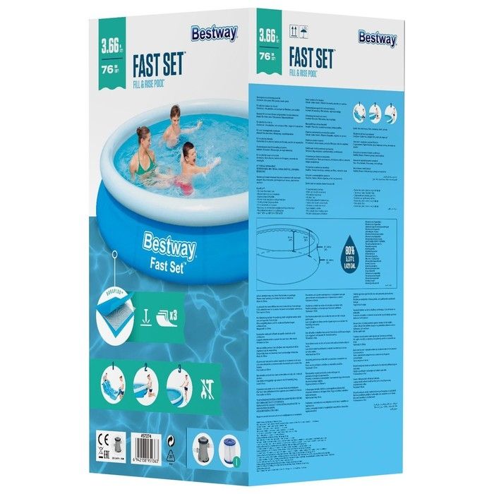 Каркасно-надувной бассейн Bestway 57274 (366x76)