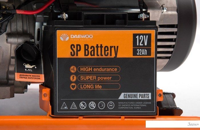 Бензиновый генератор Daewoo Power GDA 7500DPE-3