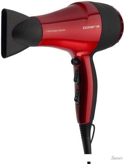 Фен Polaris PHD 2077i (красный)