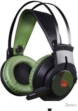 Наушники A4Tech Bloody J450 (черный/зеленый)