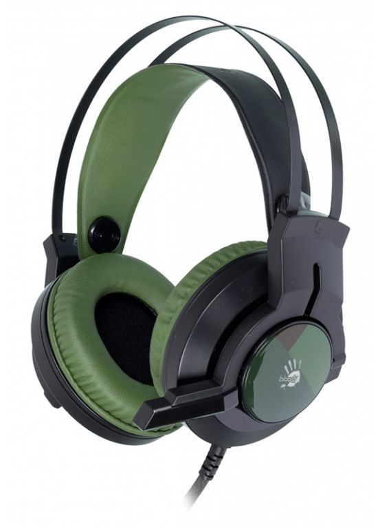Наушники A4Tech Bloody J450 (черный/зеленый)