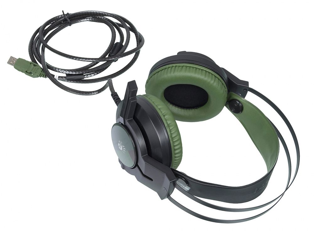 Наушники A4Tech Bloody J450 (черный/зеленый)
