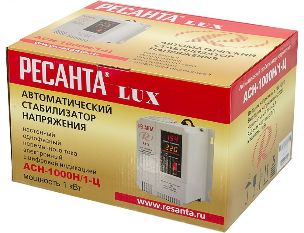 Стабилизатор напряжения Ресанта Lux АСН-1000Н/1-Ц