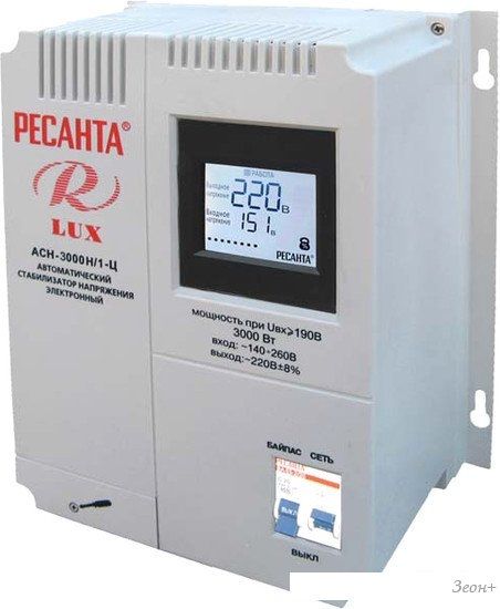 Стабилизатор напряжения Ресанта Lux АСН-3000Н/1-Ц