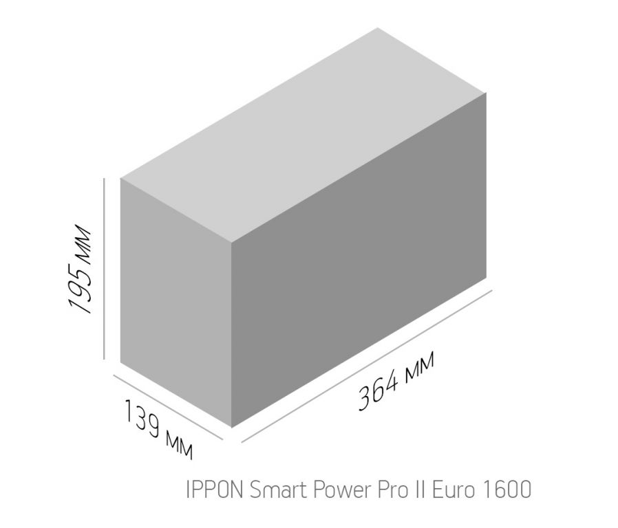 Источник бесперебойного питания IPPON Smart Power Pro II 1600 Euro