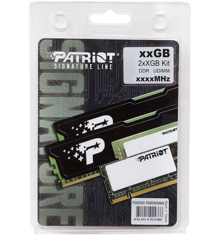 Оперативная память Patriot Signature Line 2x8GB DDR4 PC4-21300 PSD416G2666K