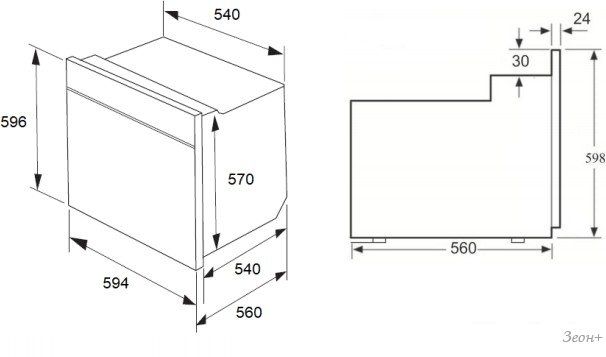 Электрический духовой шкаф MAUNFELD EOEM.589B2