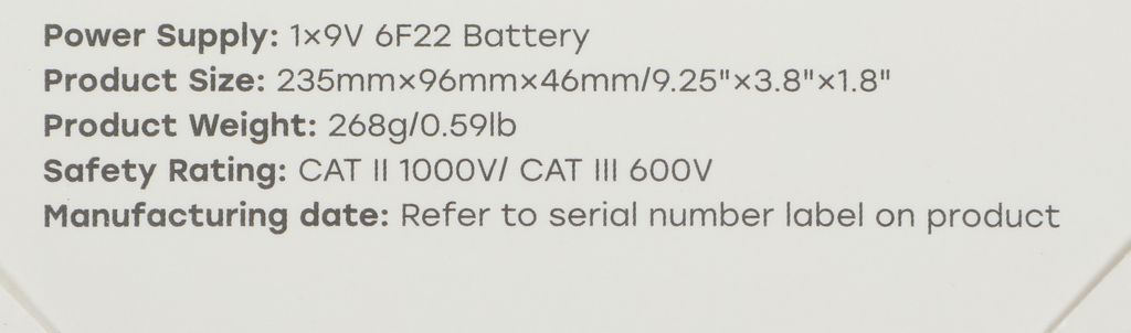 Токовые клещи Mastech M266F