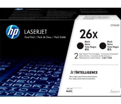  HP 26X 2-pack CF226XD