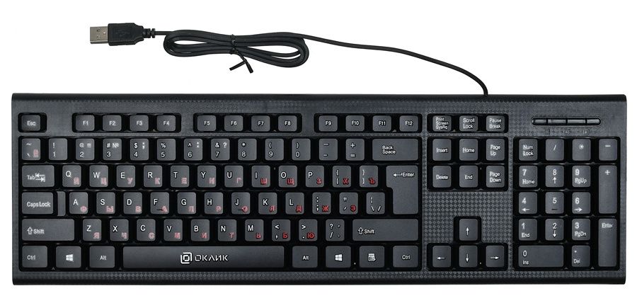 Клавиатура Oklick 120 M Standard Keyboard Black