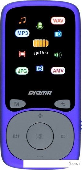 MP3 плеер Digma B4 8GB (синий)