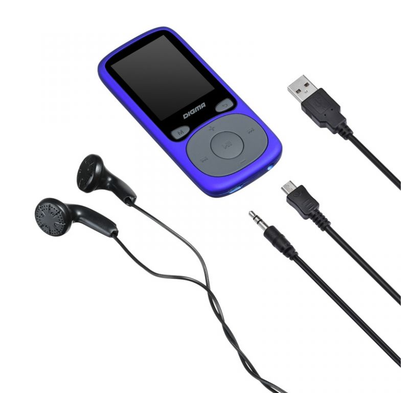 MP3 плеер Digma B4 8GB (синий)