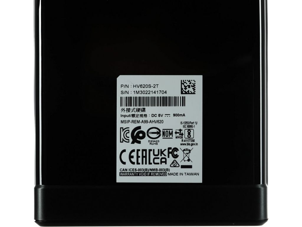 Внешний жесткий диск A-Data HV620S AHV620S-2TU31-CBK 2TB (черный)