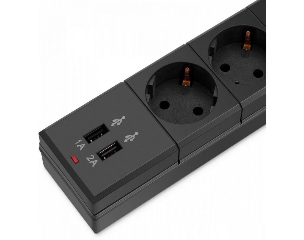 Сетевой фильтр Buro BU-SP3_USB_2A-B