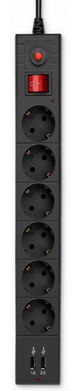Сетевой фильтр Buro BU-SP3_USB_2A-B