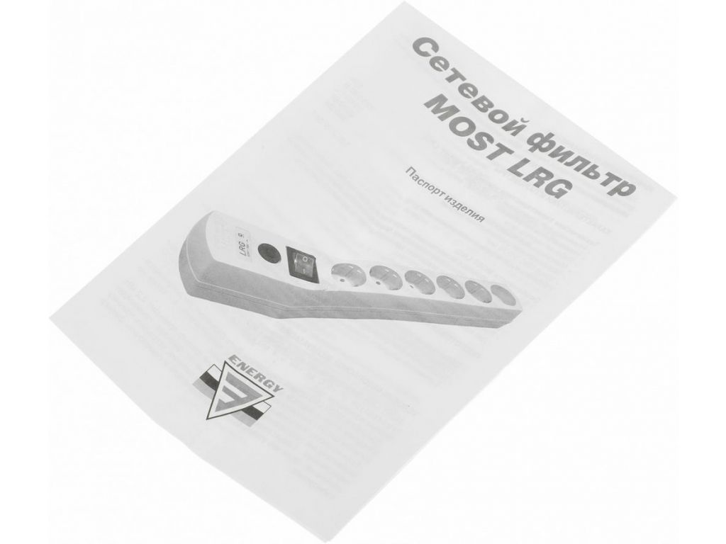 Сетевой фильтр Most LRG 1.6 м (белый)