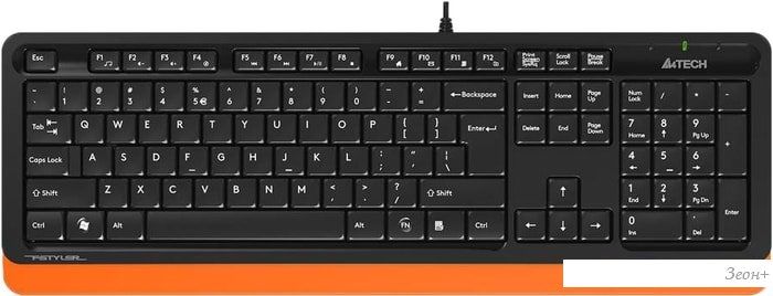 Клавиатура A4Tech Fstyler FK10 (черный/оранжевый)