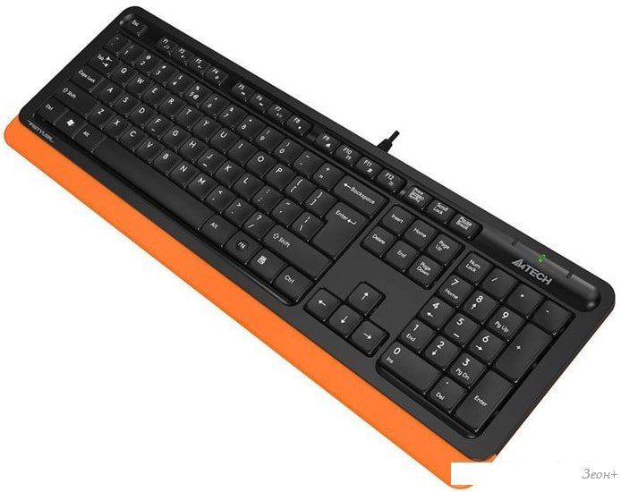 Клавиатура A4Tech Fstyler FK10 (черный/оранжевый)