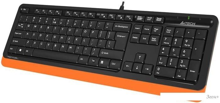 Клавиатура A4Tech Fstyler FK10 (черный/оранжевый)